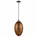 Infurniture PL1221-CH-D 15.25 x 8 in. One Light Pendant, Brush chrome PL1221-CH(D)